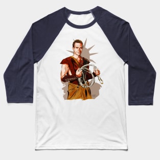 Charlton Heston - An illustration by Paul Cemmick Baseball T-Shirt